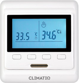 Програмируемый терморегулятор CLIMATIQ PT (белый)