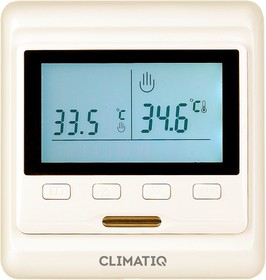 Сенсорный терморегулятор CLIMATIQ ST (слоновая кость)