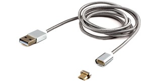 Фото 1/8 Магнитный кабель USB 2.0, AM/micro, BM, 5P, 1м CC-USB2-AMmUMM-1M