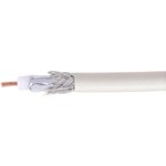 Коаксиальный кабель 75 Ом, 64%, 1мм, CCS, 100м, белый RG-6U-CS-2