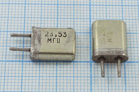 Кварцевый резонатор 26538 кГц, корпус HC25U, марка МА, 3 гармоника, (26,53М)