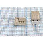 Кварцевый резонатор 30000 кГц, корпус HC49U, нагрузочная емкость 16 пФ ...