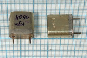 Кварцевый резонатор 4096 кГц, корпус HC6U, марка РК170БА, 1 гармоника