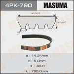 Ремень поликлиновый 4PK 790 MASUMA 4PK-790