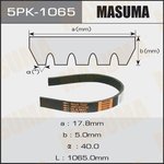5PK-1065, Ремень поликлиновой 5PK1065 Masuma