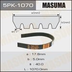5PK-1070, Ремень поликлиновой 5PK1070 Masuma