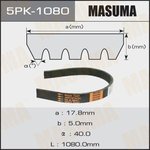 Ремень поликлиновый MASUMA 5PK-1080