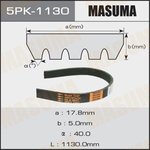 5PK-1130, Ремень поликлиновой 5PK1130 Masuma