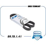 BRTB141, Ремень поликлиновый 6PK1000 Skoda Octavia,Yeti, VW Golf,Polo1.4 с конд 13-