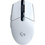 910-005291, Logitech Mouse G305 Lightspeed Wireless Gaming White Retail, Мышь