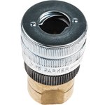 1461EL-12, Aluminium Female Pneumatic Quick Connect Coupling, G 1/2 Female Threaded