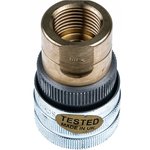 1461EL-12, Aluminium Female Pneumatic Quick Connect Coupling, G 1/2 Female Threaded