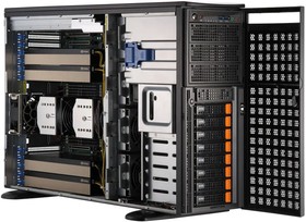Фото 1/3 Серверная платформа/ GPU SuperServer SYS-741GE-TNRT (X13DEG-QT, CSE-749TS-R2K05BP) (2 x LGA-4677, 16xDDR5 Up to 4TB, 8x 3.5" NVMe/SATA/SAS,