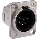 NC6MD-L-1, XLR Connectors 6 PIN MALE XRL