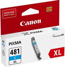 Фото 1/10 Картридж повышенной емкости Canon CLI-481C XL голубой (2044C001)