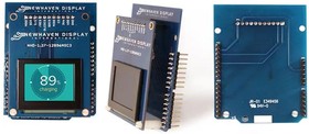 NHD-1.27-AU-SHIELD, Display Development Tools Serial Color OLED Arduino Shield