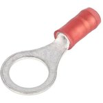 320572, PIDG Insulated Ring Terminal, M8 Stud Size, 0.26mm² to 1.65mm² Wire Size, Red