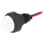 LW-D20-220DC, Индикат.лампа: LED, выпуклый, 220ВDC, Отв: d13мм, IP40, пластик