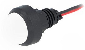 Фото 1/2 LW-D20-220DC, Индикат.лампа: LED, выпуклый, 220ВDC, Отв: d13мм, IP40, пластик