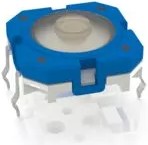 1.14.012.501/0000, 35V 100mA Round Button StraIght SPST - NO 816gf PlugIn TactIle SwItches