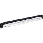 The 19 inch panel will light up. 1U with manual on black ITK LE05-1U1