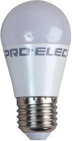 PEL01654, LED Light Bulb, Замороженный Глобус, E27 / ES, Белый Дневного Цвета, 6000 K, Без Затемнения, 180°