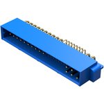 PCIH49W25M400A1/AA-378.0, 49 Connector Header, Male Pins Through Hole, Right Angle Blue CompactPCI®