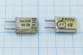 Кварцевый резонатор 5600 кГц, корпус HC25U, марка РК169МА, 1 гармоника, (5600К РК169)