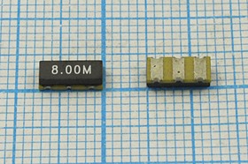 Кварцевый резонатор 8000 кГц, корпус C07434C3, точность настройки 4000 ppm, марка ZTTCC8,00MG, (8.00M)