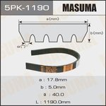 5PK-1190, Ремень поликлиновой 5PK1190 Masuma