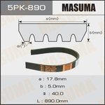 5PK-890, Ремень поликлиновой 5PK890 Masuma