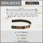 6PK-2010, Ремень поликлиновой 6PK2010 Masuma