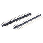 AW 110/20-T, AW Series Straight Through Hole Pin Header, 20 Contact(s) ...