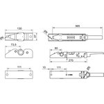 Замок для задних ворот Арт. DD54