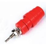 1834-102, Binding Post Connector Standard Knurled Red Nickel
