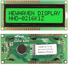 NHD-0216K1Z-FSPG-FBW-L, LCD Character Display Modules & Accessories FSTN (+) Transfl 80.0 x 36.0