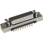 10236-R21TS, D-Sub Micro-D Connectors 36P VERT SHLD RECEP BRDMNT COMPLIANT PIN