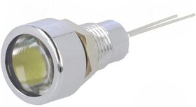 Фото 1/2 SDML 081, Индикат.лампа: LED, плоский, Отв: d8,2мм, IP67, на печатную плату