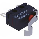 D2FD-01L30-1H, Micro Switch D2FD, 100mA, 100mA, 1CO, 0.65N, Simulated Roller Lever