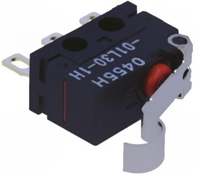 Фото 1/2 D2FD-01L30-1H, Micro Switch D2FD, 100mA, 100mA, 1CO, 0.65N, Simulated Roller Lever