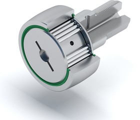 Фото 1/2 Игольчатый опорный ролик с цапфой KRV30PP/EQ