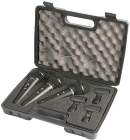 Фото 1/3 PM1800T, 3 Pack of Dynamic Vocal Handheld Microphones with Case