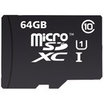 INMSDX64G10-90SPTAB, Карта Flash памяти, MicroSDXC Карта, UHS-1, Класс 10, 64 ГБ