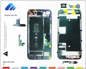 Магнитный коврик профессиональный для разборки iPhone 8