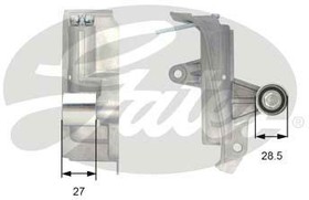 Фото 1/2 T43028, Планка натяжителя ремня ГРМ AUDI A4/VW PASSAT 1.8T