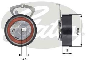 Фото 1/3 T43140, Ролик VW BORA 00-05, CADDY II 00-04, CADDY III 04-10, GOLF IV 97-06, GOLF PLUS 05-, GOLF V 03-, GOLF VI 08-, LUPO 98-05, NEW BEETLE