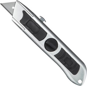 Фото 1/5 SX93-1, Нож универсальный Attache Selection 19мм выдвижной,трапец. ,алюм.корпус