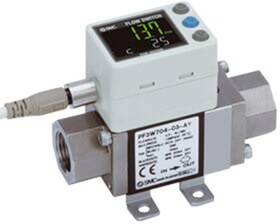 PF3W704S-F03-BTN-M, PF3W Series Integrated Display Flow Switch, 0.5 l/min Min, 4 L/min Max, SMC | купить в розницу и оптом