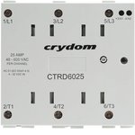 CTRD6025, CTR Series Solid State Relay, 25 A rms Load, DIN Rail Mount ...