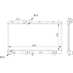 59116, радиатор охлаждения SUBARU XV 03/2012